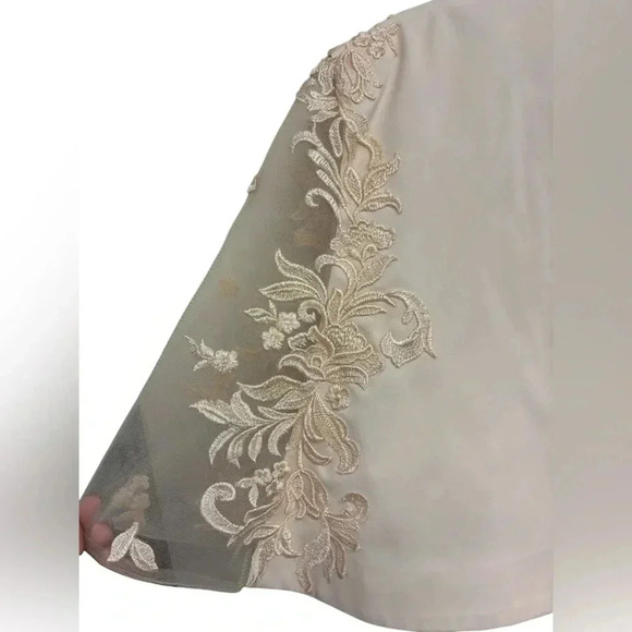 NWT Champagne (more of a nude or peach color) Christina Wu Wedding Gown - Picture 3 of 9
